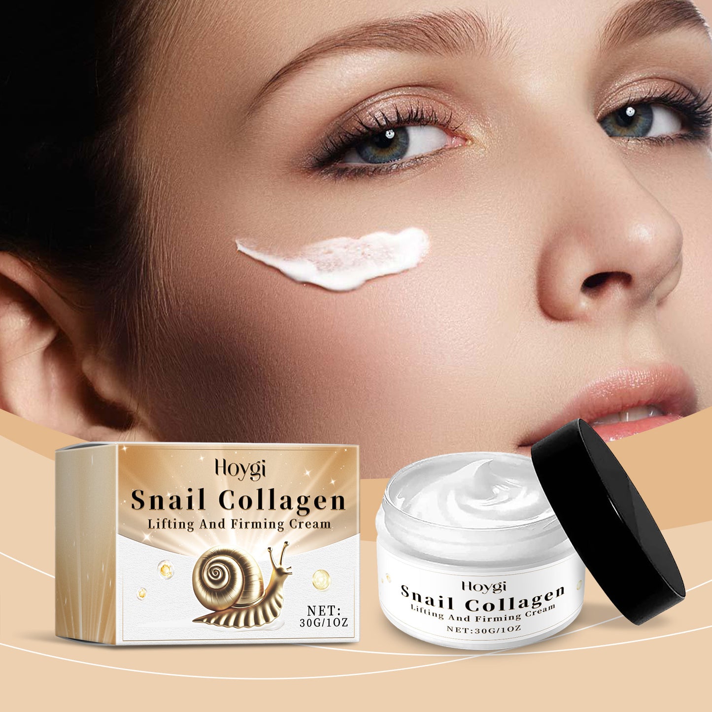 Hoygi Snail Collagen Firming Cream Moisturizing And Moisturizing Skin Care And Brightening Collagen Firming Cream