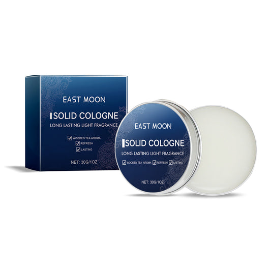 East Moon Solid Cologne (Amber & Tea) — Pocket Fragrance for the Modern Man