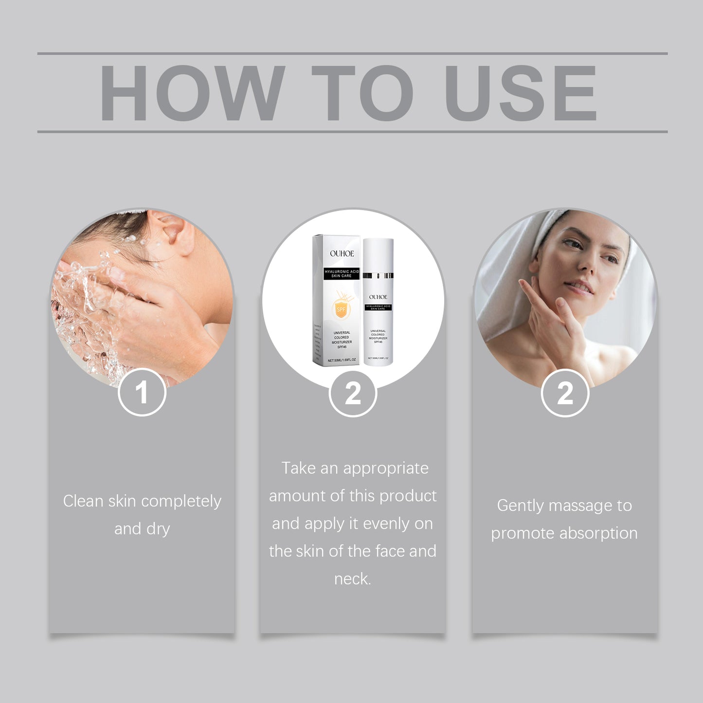 Hyaluronic Acid Skin Care, Outdoor Uv Protection Multi-Functional Isolation Skin Gentle Moisturizing Protective Cream