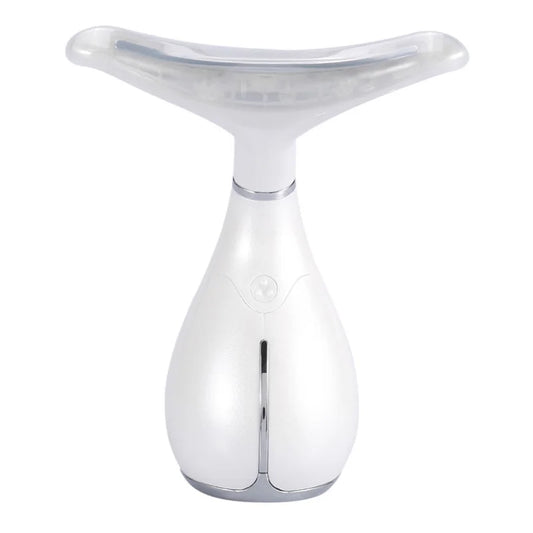 LED Photon Therapy Neck and Face Lifting Massager Vibration Skin Tighten Reduce Double Chin Anti-Wrinkle Remove Device