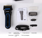 Kemel Men's Rechargeable Electric Shaver for Professional Grooming