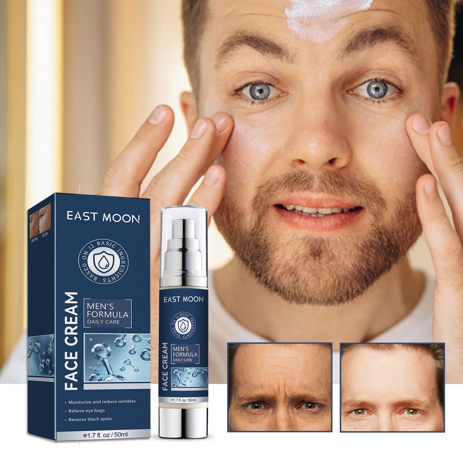 East Moon 6-in-1 Face Cream — Fine Lines, Bags & Dark Circle Fix