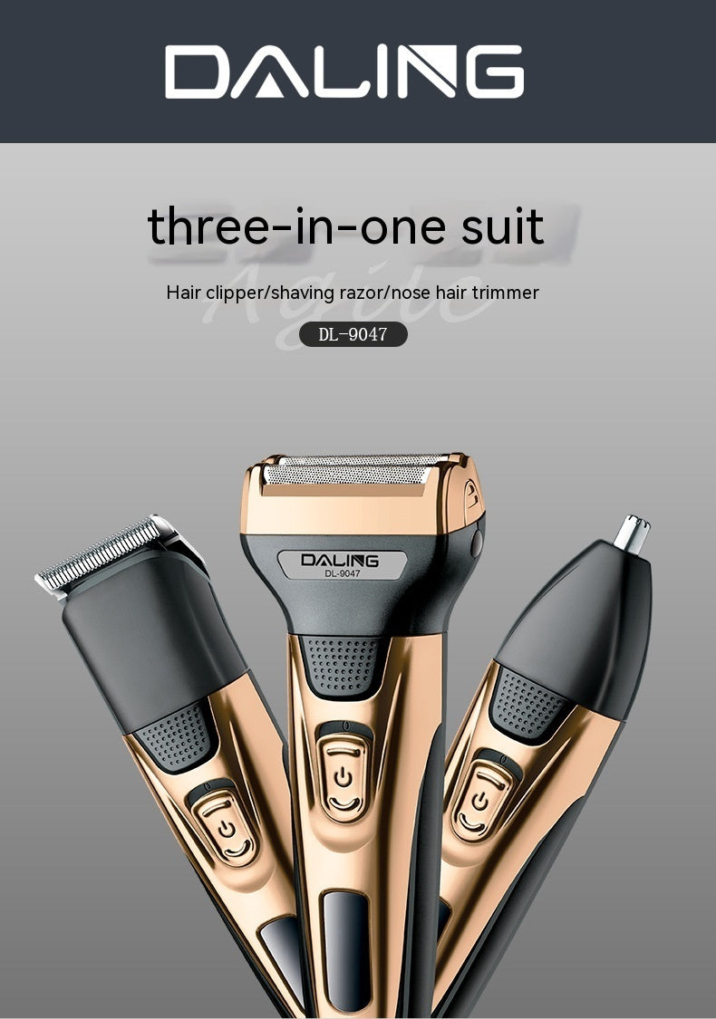 3-in-1 High-Power Electric Shaver