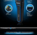 Kemel Men's Rechargeable Electric Shaver for Professional Grooming