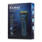 Kemel Men's Rechargeable Electric Shaver for Professional Grooming