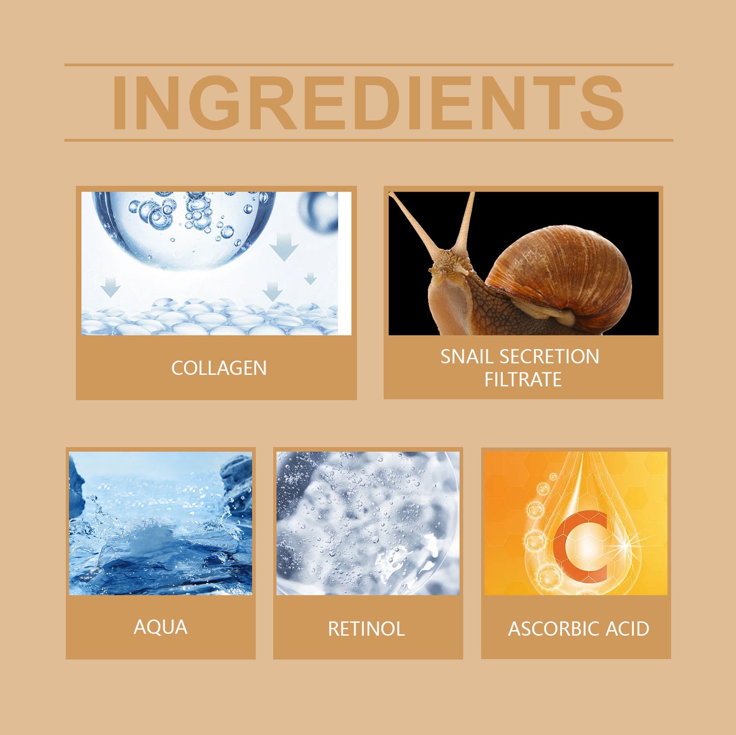 Snail Collagen Firming Cream Moisturizes Skin With High Moisture, Brightening, Light Wrinkling And Radiant Radiance