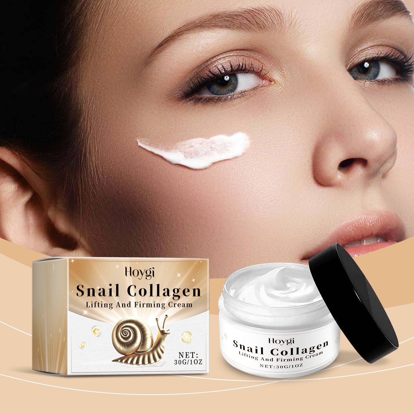 Hoygi Snail Collagen Firming Cream Moisturizing And Moisturizing Skin Care And Brightening Collagen Firming Cream