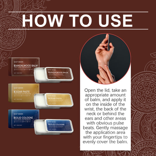 Men's Solid Balm Portable Solid Balm For Long-Lasting Fragrance Refreshing And Non-Sticky