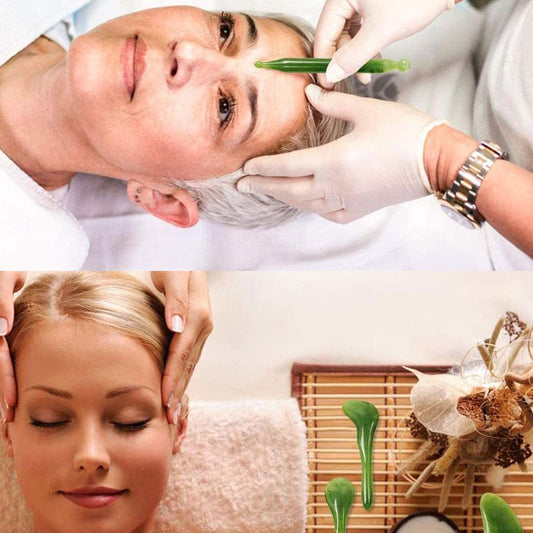 Jade Face Roller Gua Sha Massager Natural Real Stone Scraper Care Massage Tools Face Gouache Skin