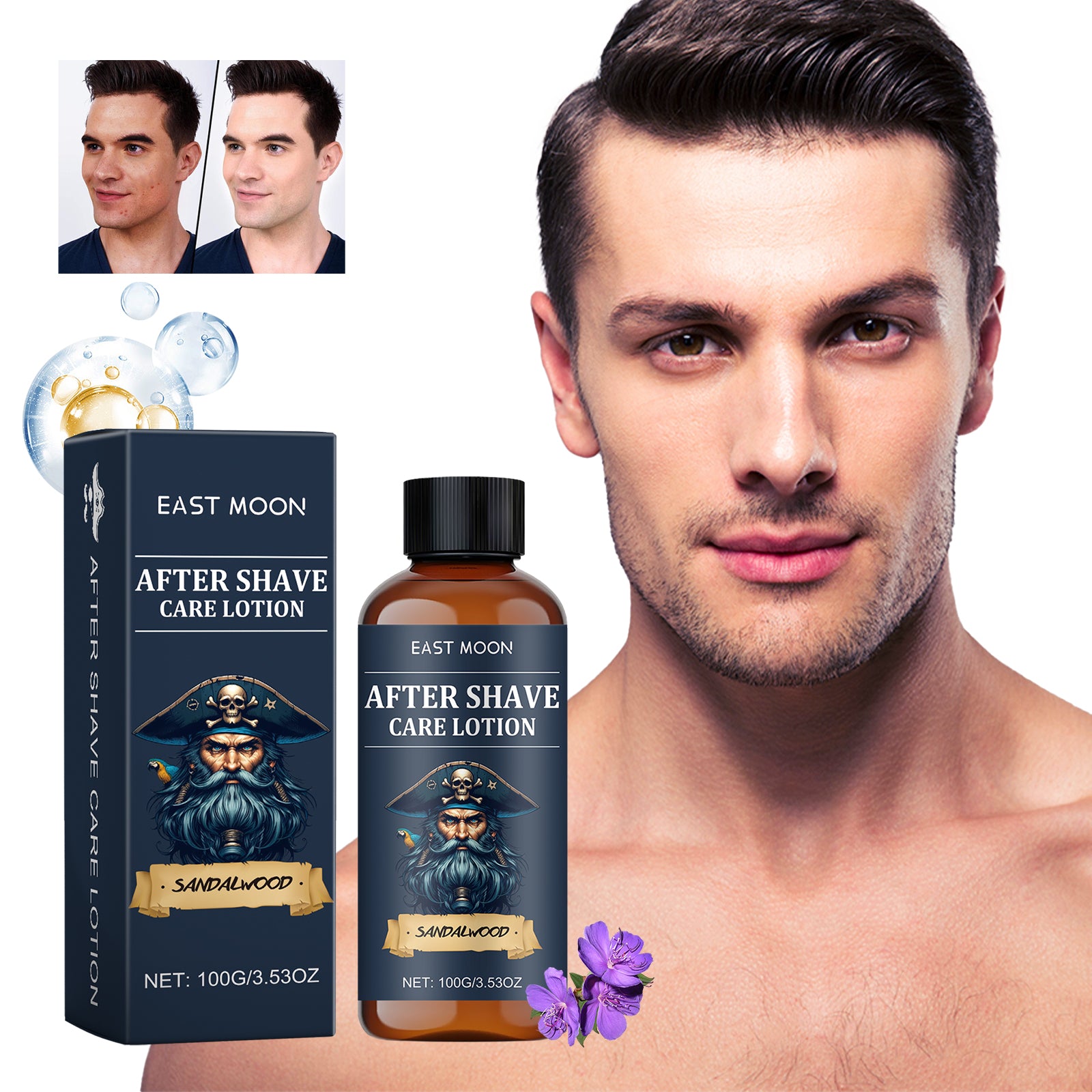 East Moon After Shave Cream — Deep Soothe & Repair