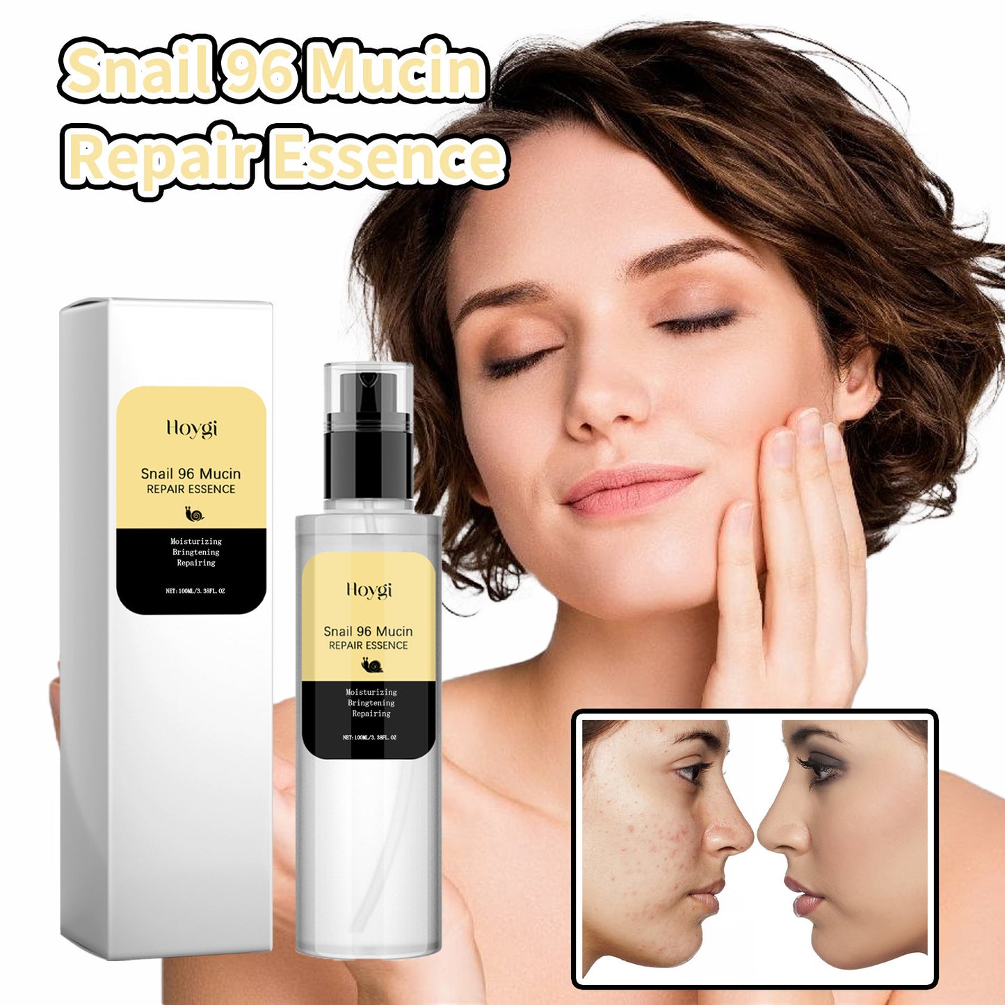 Snail 96 Mucin Repair Essence, Lightening Fine Lines And Firming Skin Moisturizing Essence