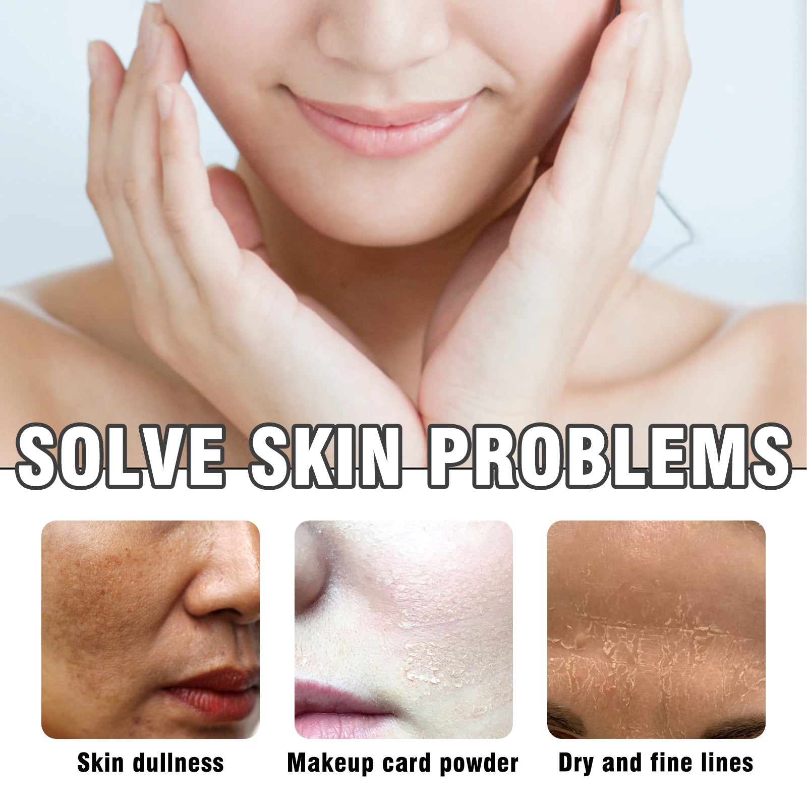 Snail Essence Cream, Lighten Fine Lines Hydrating Moisturizing Whitening Skin Protein Repair Cream