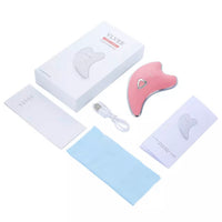 Electric Scraping Face Neck Body Massager Wrinkle Removal Device Heating Facial Beauty Instrument Guasha Lifting Slimming Tool