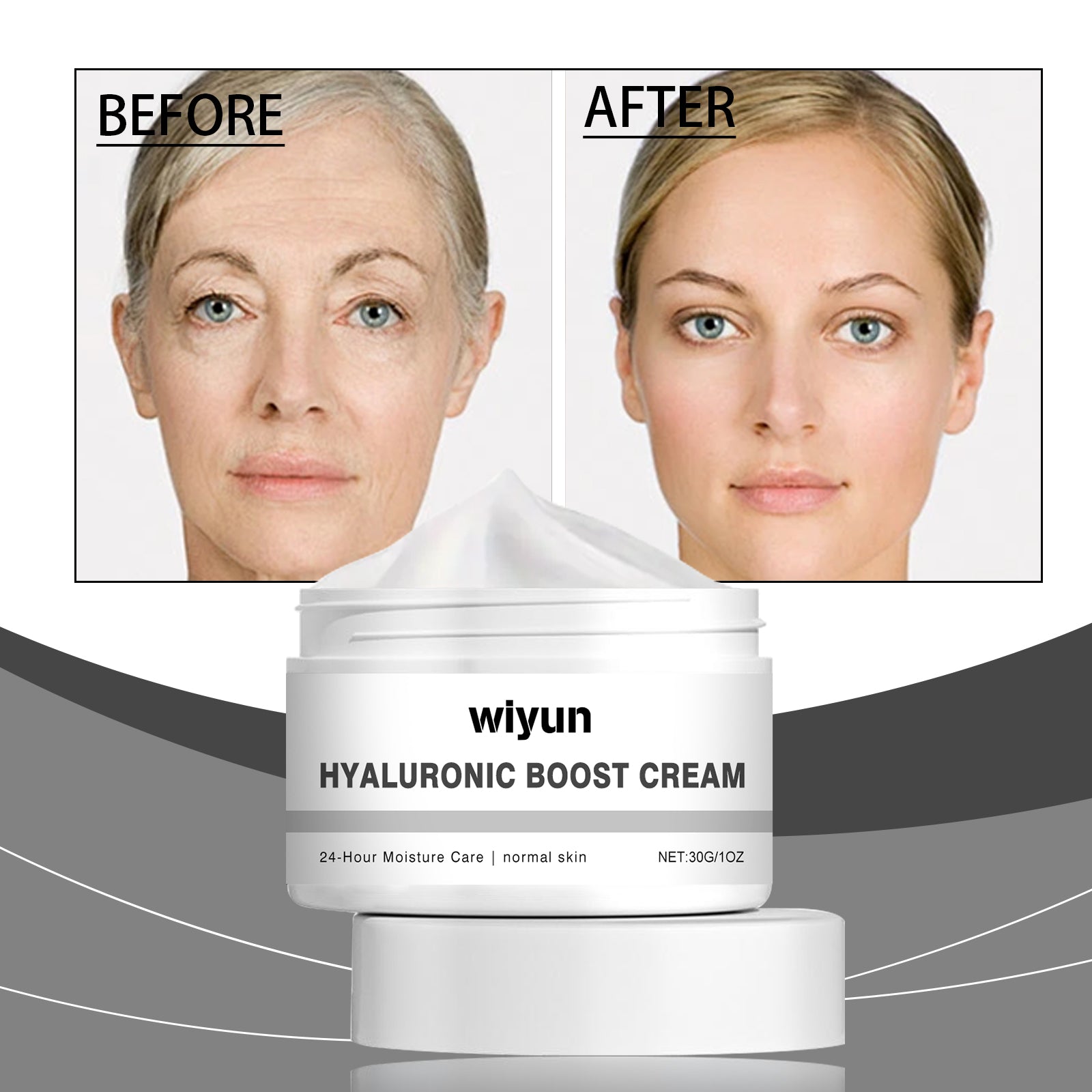 Hyaluronic Acid Moisturizing Moisturizer, Improves Skin Elasticity And Moisturizes Skin Daily Care Cream