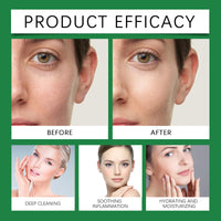 OUHOE Mugwort Calming Cleanser, Hydrating And Moisturizing Deep Clear Pores Balance Oil Moisturizing Cleanser