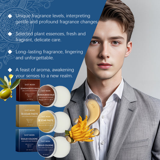 East Moon Solid Cologne (Cedar & Grapefruit) — Pocket Fragrance for the Modern Man