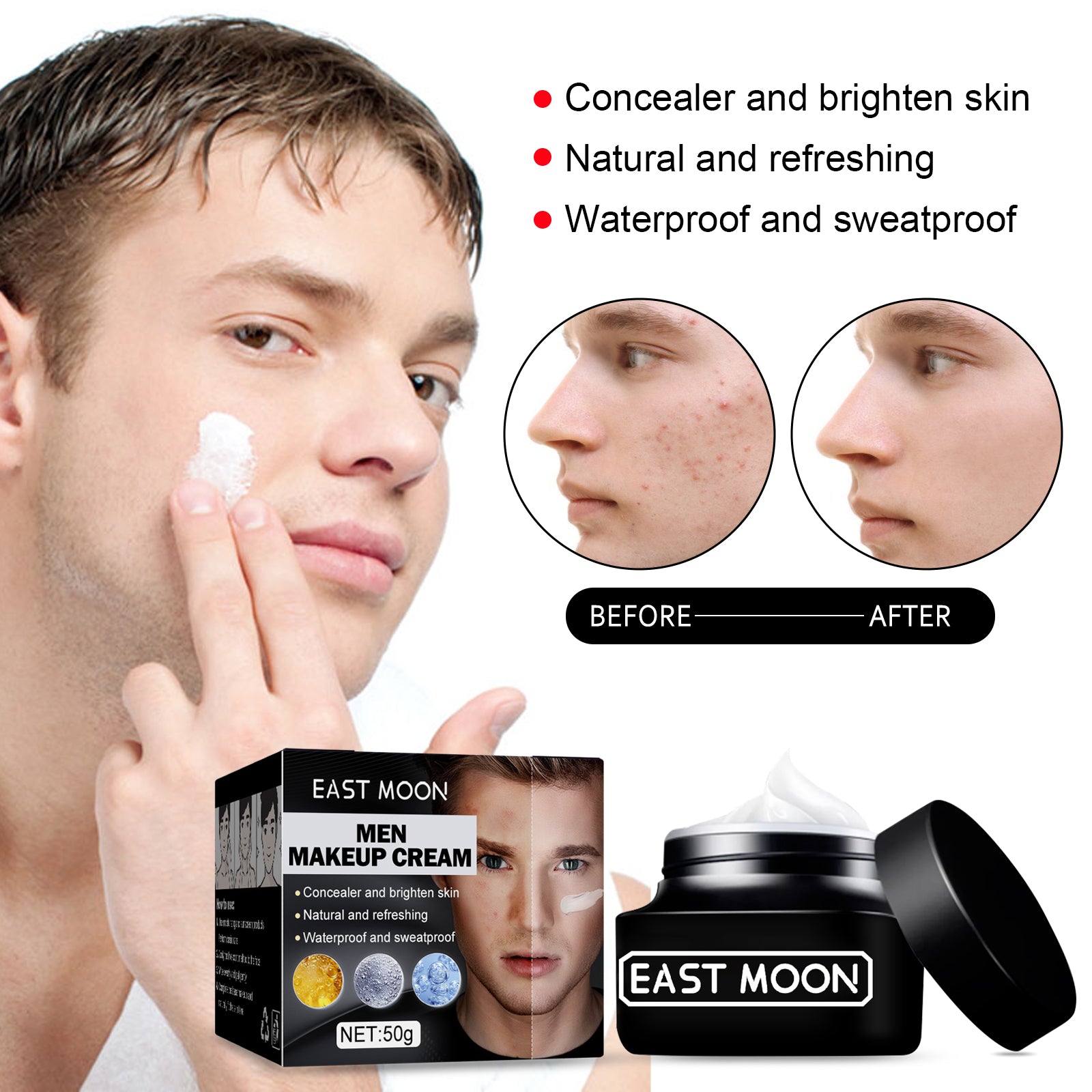 East Moon Tinted Moisturizer — Waterproof Skin Tone Corrector