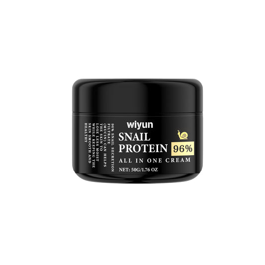 Snail Protein All In One Cream, Hydrating Moisturizing Refreshing Delicate Skin Repair Dark Yellow Face Brightening Cream